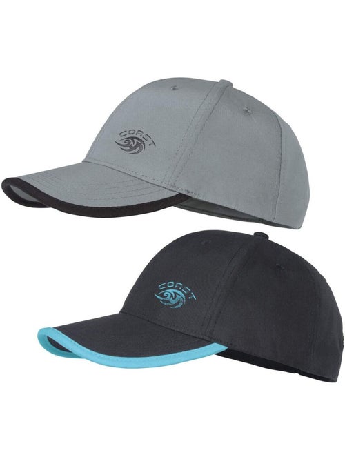 Lot de 2 casquettes Microfibre   - ATLAS FOR MEN - Kiabi