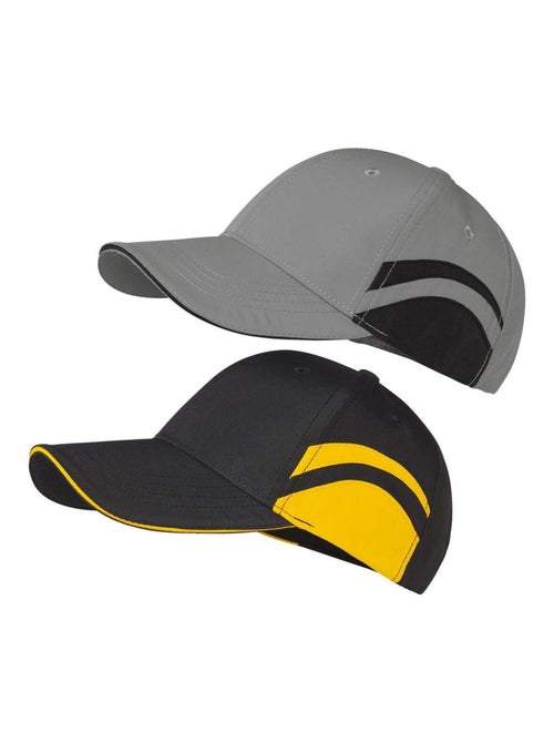 Lot de 2 Casquettes Microfibre Bicolore   - ATLAS FOR MEN - Kiabi