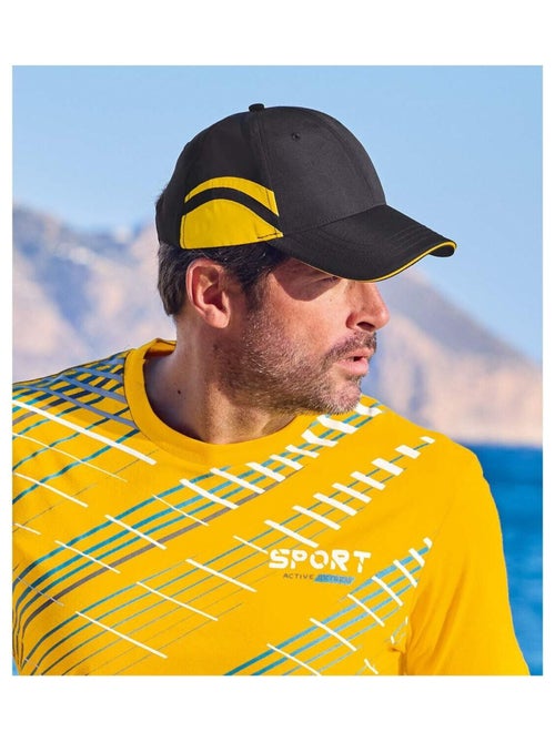 Lot de 2 Casquettes Microfibre Bicolore   - ATLAS FOR MEN - Kiabi