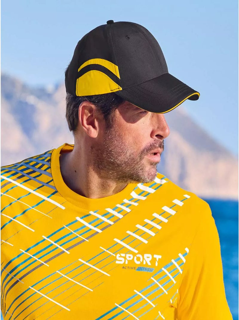 Lot de 2 Casquettes Microfibre Bicolore   - ATLAS FOR MEN Gris Noir - Kiabi