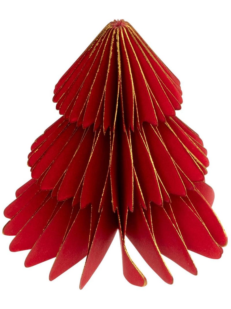 Lot de 2 cavaliers de table sapin papier rouge kirsi Rouge - Kiabi