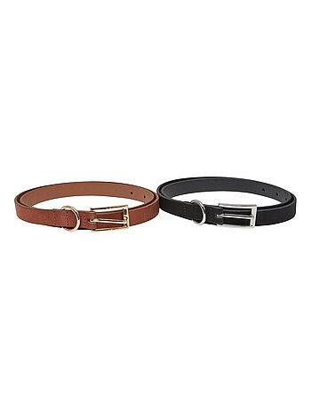 Lot de 2 ceinture motif/style épais - urban classics