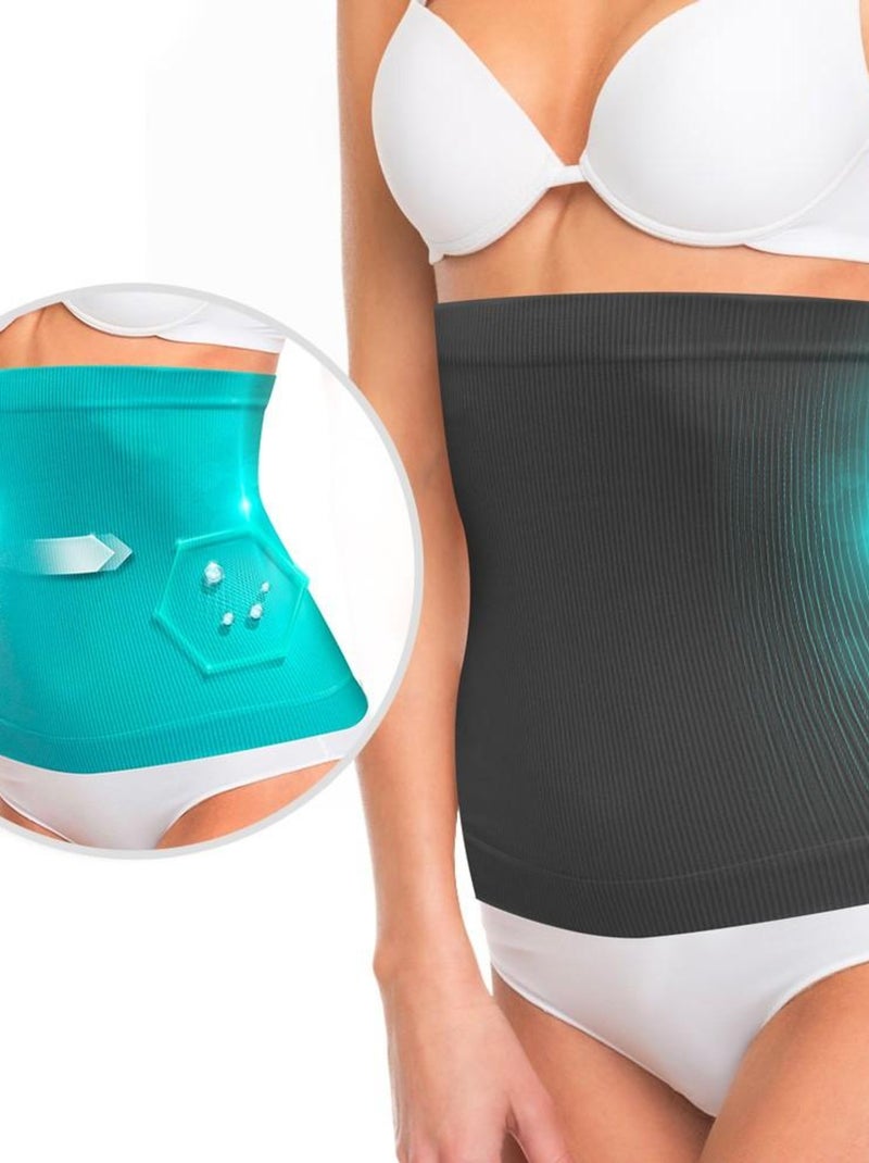 Lot de 2 ceintures minceur CryoShape Noir Vert - Kiabi