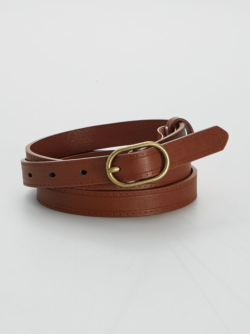 ceinture marron kiabi
