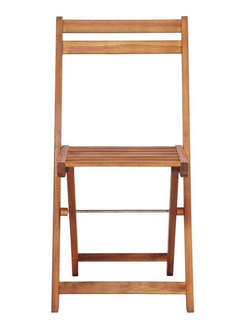 Lot de 2 chaises de bistro en acacia - Kiabi