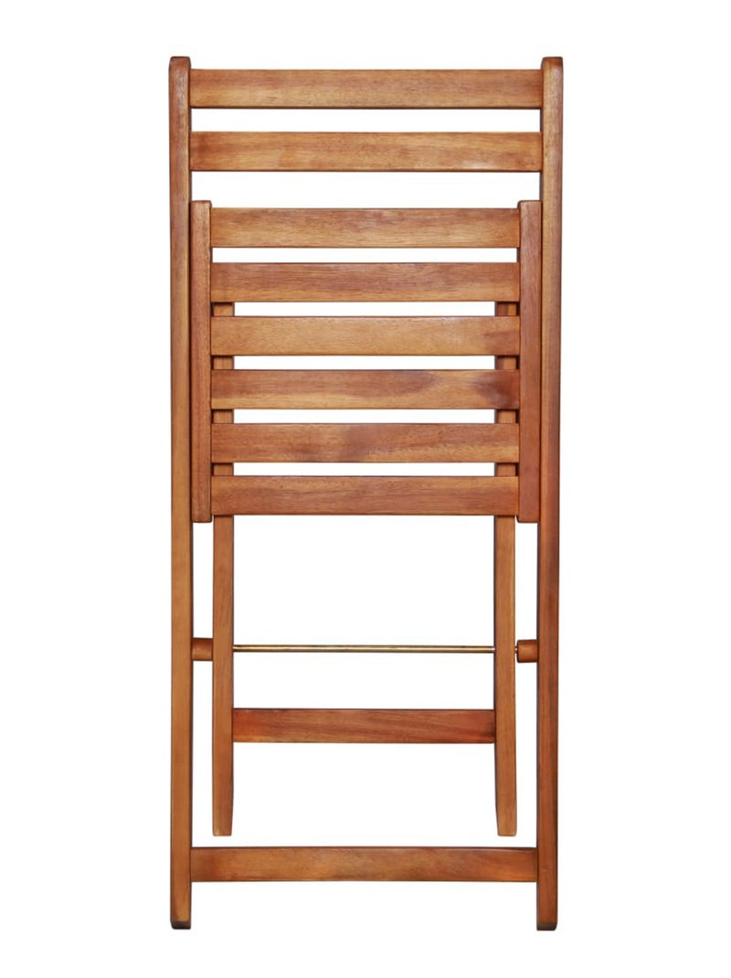 Lot de 2 chaises de bistro en acacia Beige - Kiabi