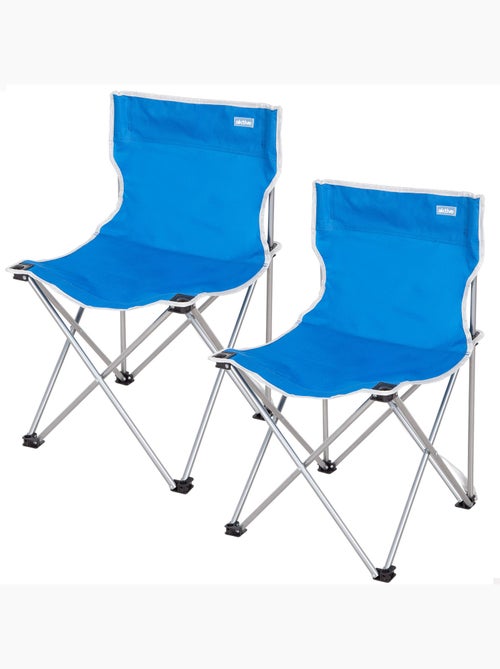 Lot de 2 chaises de camping hautes fixes 43x43x71 cmes - Kiabi