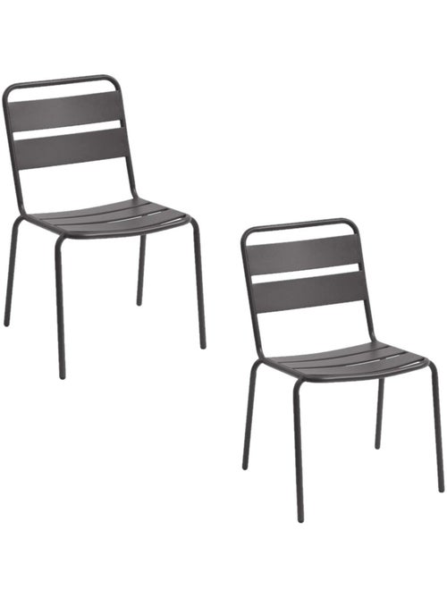 Lot de 2 chaises de jardin empilables Phuket - Kiabi