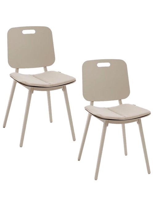 Lot de 2 chaises de jardin en aluminium TERZANO - Kiabi