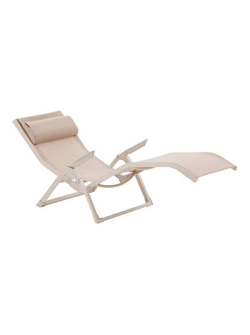 Lot de 2 chaises de jardin en aluminium TERZANO Beige - Kiabi