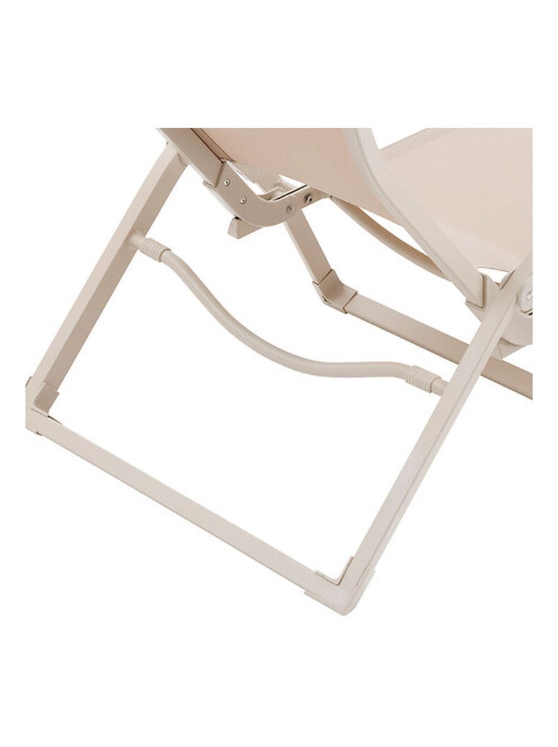 Lot de 2 chaises de jardin en aluminium TERZANO Beige - Kiabi