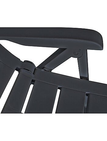 Lot de 2 chaises de jardin inclinables pliables