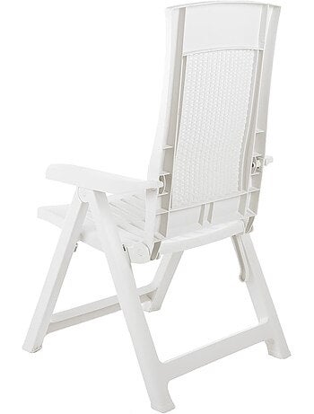 Lot de 2 chaises de jardin inclinables pliantes