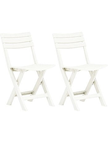 Lot de 2 chaises de jardin pliantes