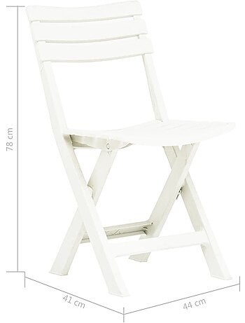 Lot de 2 chaises de jardin pliantes
