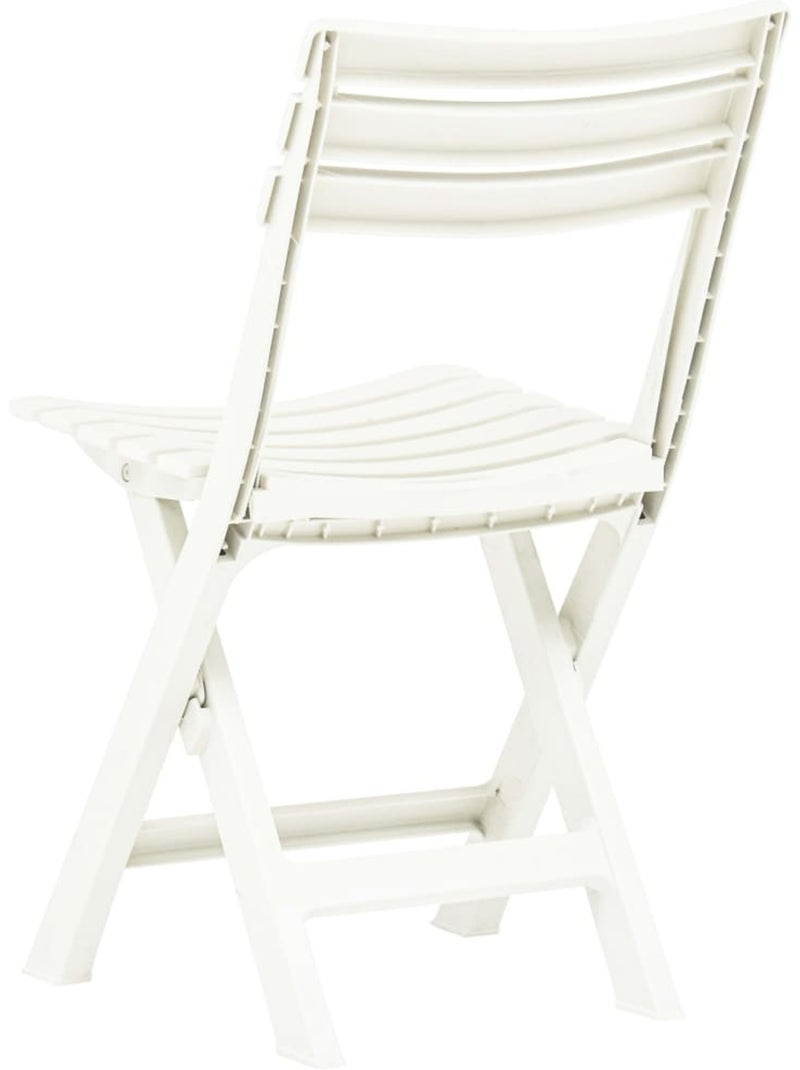 Lot de 2 chaises de jardin pliantes Blanc - Kiabi