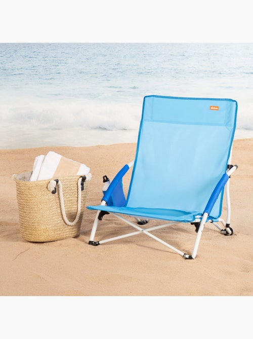 Lot de 2 chaises de plage basses fixes 50x49x66 cm - Kiabi