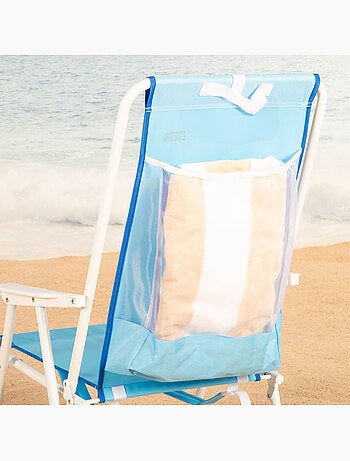 Lot de 2 chaises de plage semi-fixes 44x40x81 cm