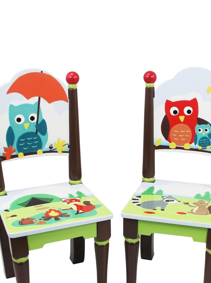 Lot de 2 chaises en bois pour chambre enfant bébé mixte Fantasy Fields TD-11740A Bleu - Kiabi