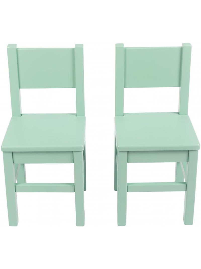 Lot de 2 Chaises Enfant en bois Beige - Kiabi