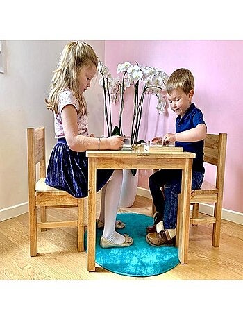 Lot de 2 Chaises Enfant en bois Bois naturel
