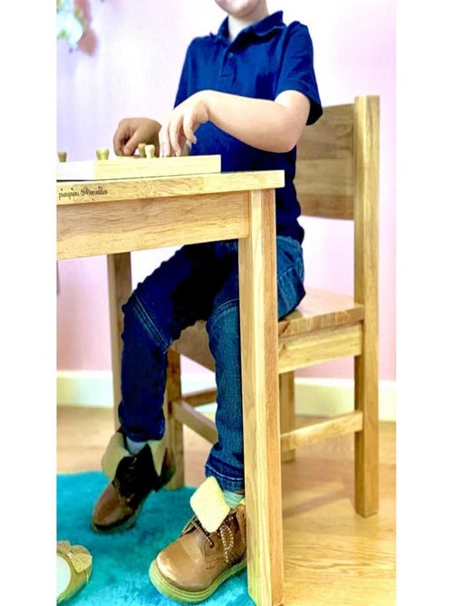 Lot de 2  Chaises Enfant  en bois Bois naturel - Kiabi