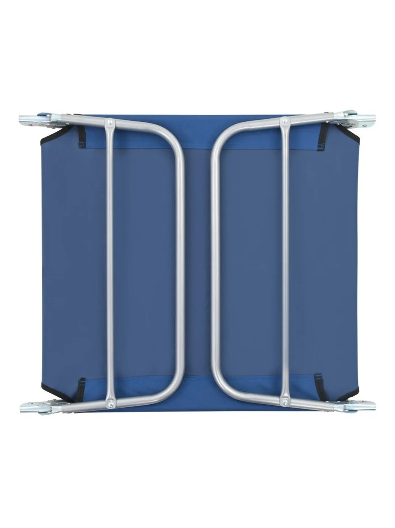 Lot de 2 chaises longues pliables Bleu - Kiabi