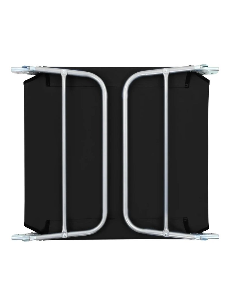 Lot de 2 chaises longues pliables Noir - Kiabi