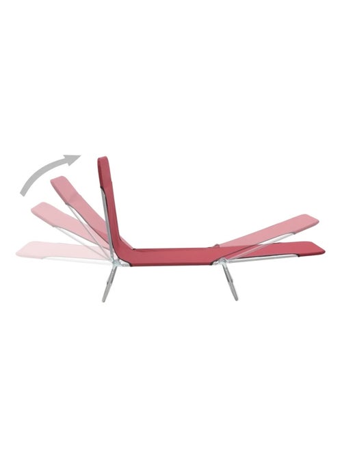 Lot de 2 chaises longues pliables - Kiabi
