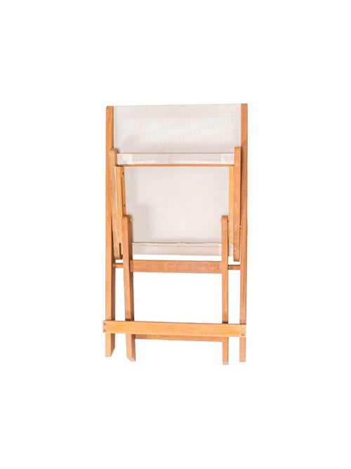 Lot de 2 chaises pliantes en bois exotique - Kiabi