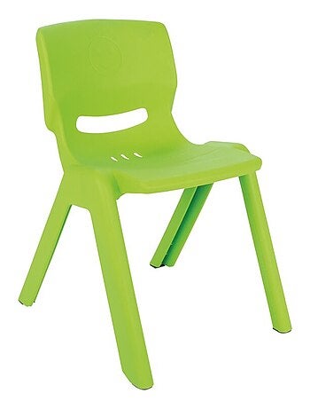 Lot de 2 chaises pour enfants - verte et rouge