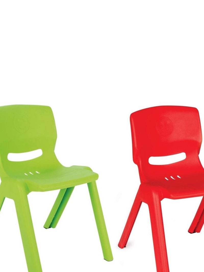Lot de 2 Chaises pour enfants - Verte et rouge Rouge - Kiabi