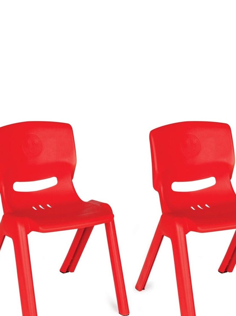 Lot de 2 Chaises rouges pour enfants Rouge - Kiabi