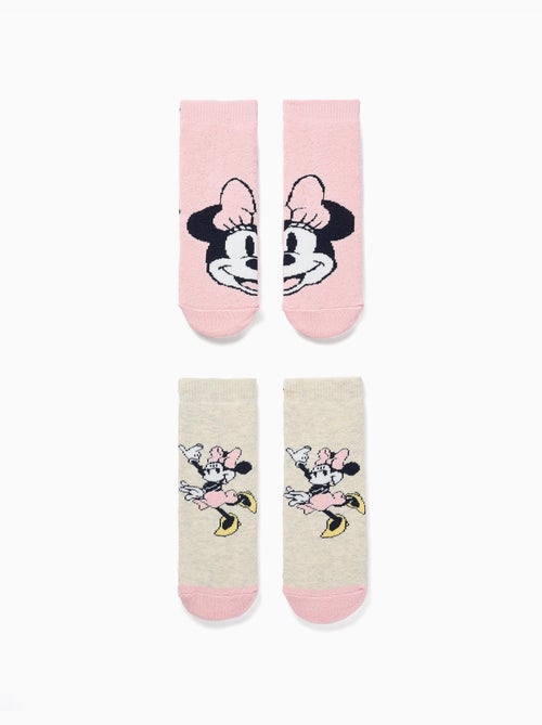 Lot de 2 chaussettes antidérapantes avec imprimés Minnie - Kiabi