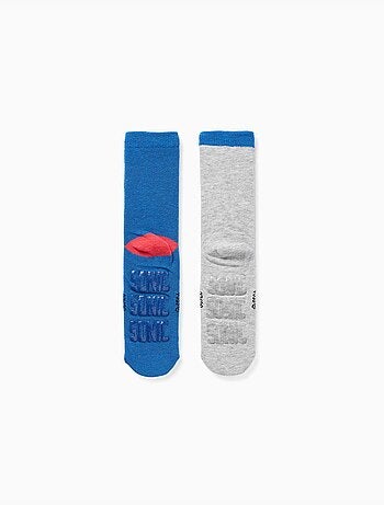 Lot de 2 chaussettes antidérapantes avec imprimés sonic