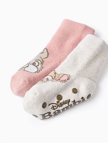 Lot de 2 Chaussettes Antidérapantes Bambi