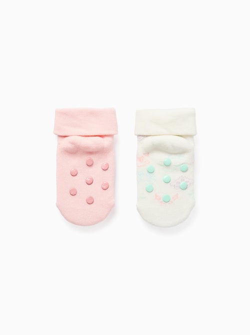 Lot de 2 Chaussettes Antidérapantes - Kiabi