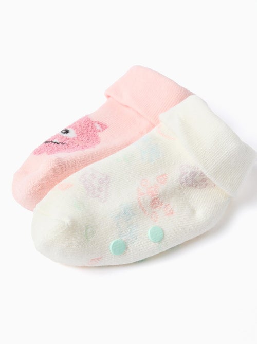 Lot de 2 Chaussettes Antidérapantes - Kiabi