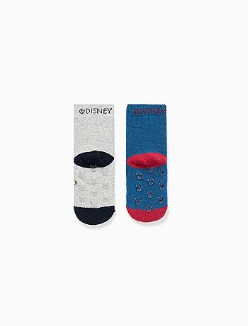 Lot de 2 chaussettes antidérapantes en éponge avec Mickey