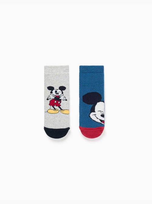 Lot de 2 chaussettes antidérapantes en éponge avec Mickey - Kiabi