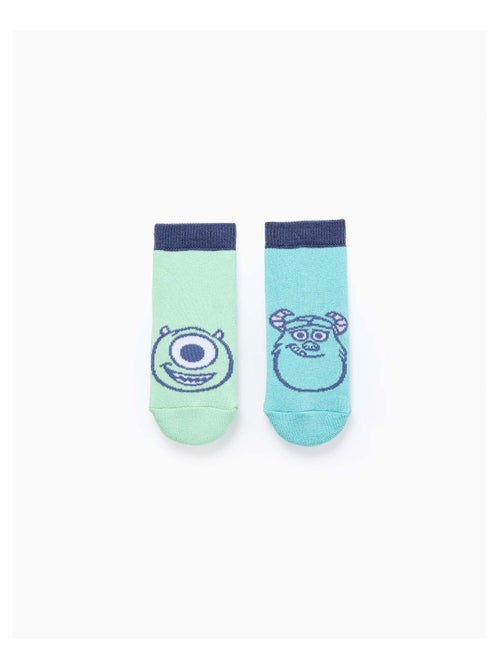 Lot de 2 Chaussettes Antidérapantes Monstres - Kiabi