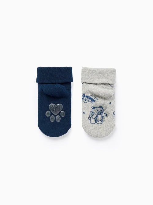 Lot de 2 Chaussettes Antidérapantes Raccoon - Kiabi
