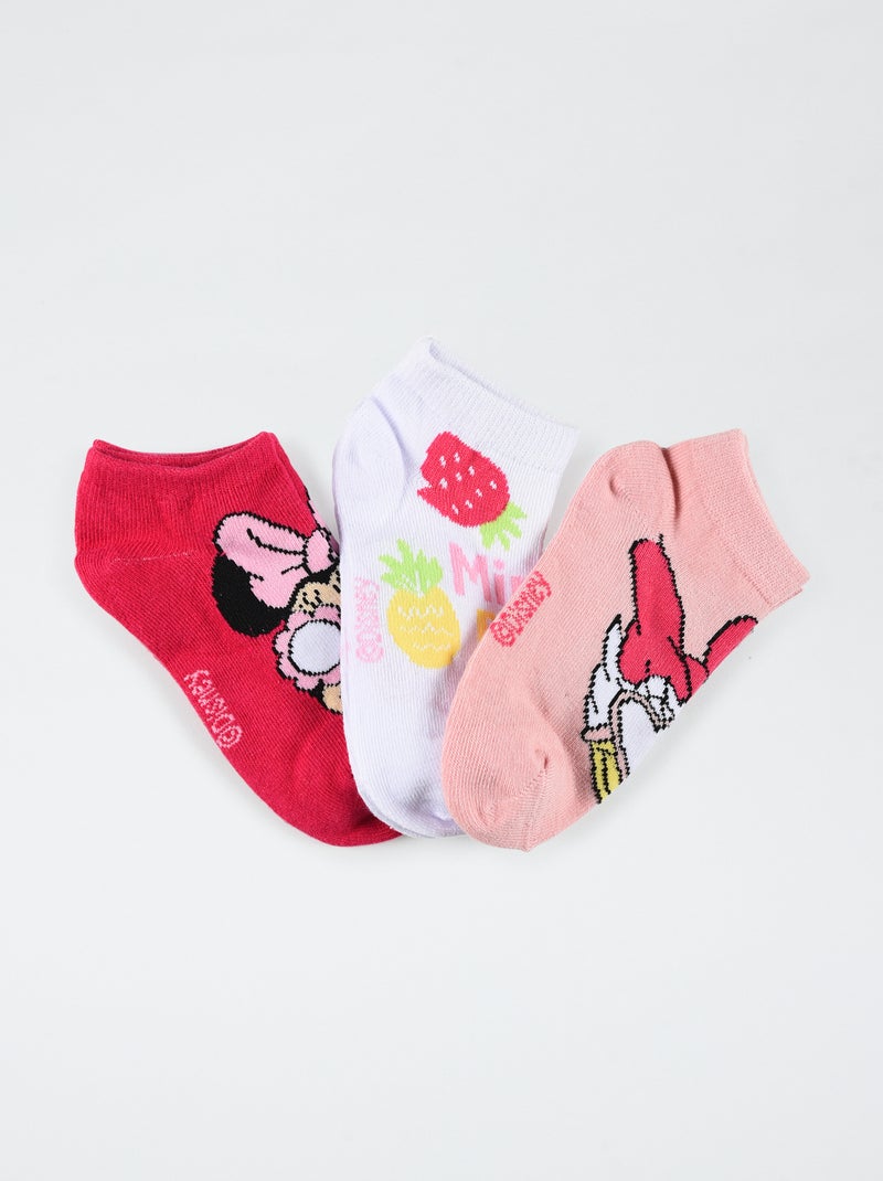 Lot de 2 chaussettes basses 'Disney' Rose - Kiabi