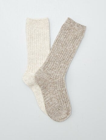 Lot de 2 chaussettes chaudes