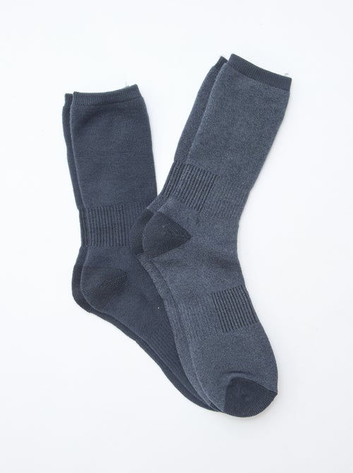 Lot de 2 chaussettes chaudes thermiques - Kiabi