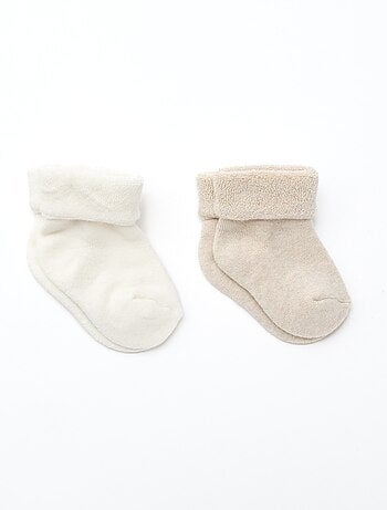 Lot de 2 chaussettes de naissance