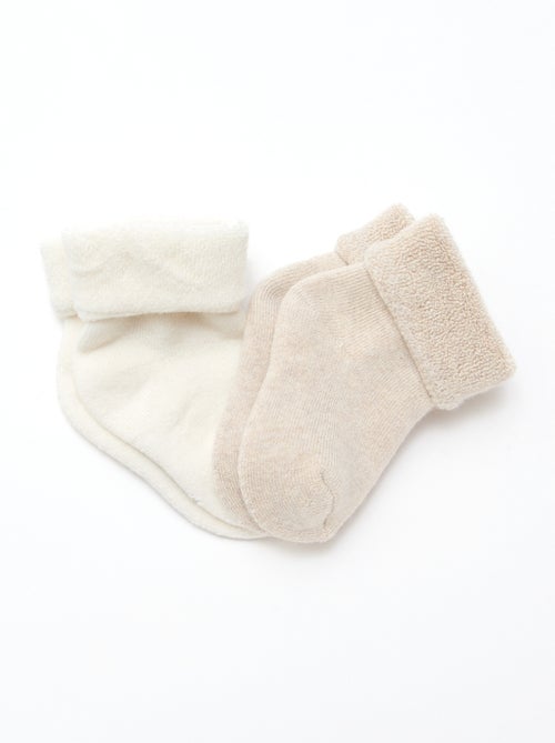 Lot de 2 chaussettes de naissance - Kiabi