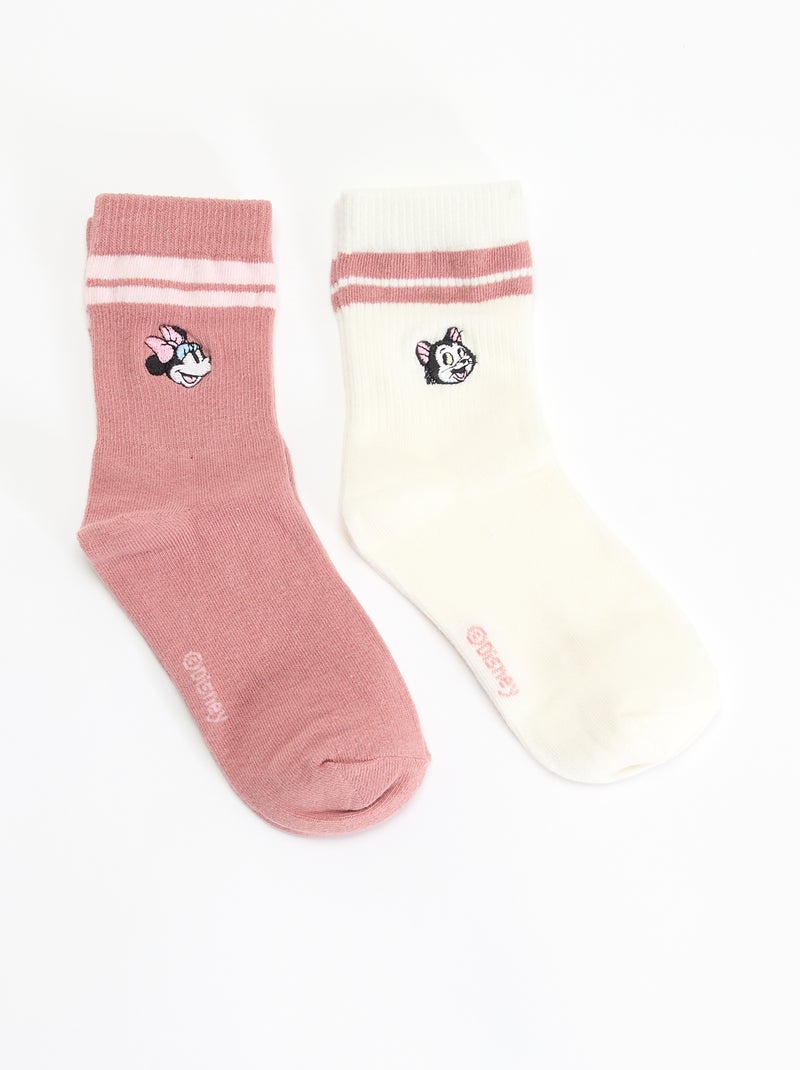 Lot de 2 chaussettes 'Disney' Blanc - Kiabi