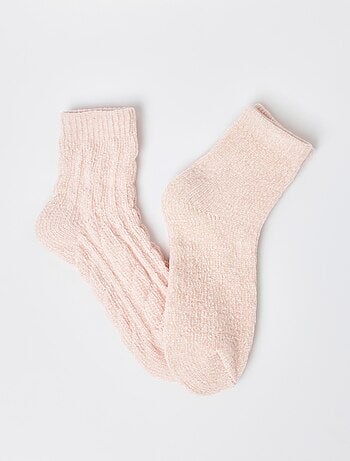 Lot de 2 Chaussettes douces, maille chenille - AFIBEL