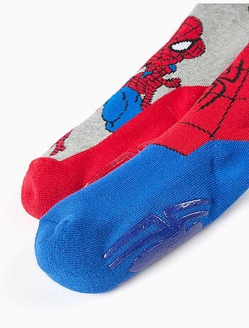 Lot de 2 chaussettes en éponge antidérapantes avec spider-man